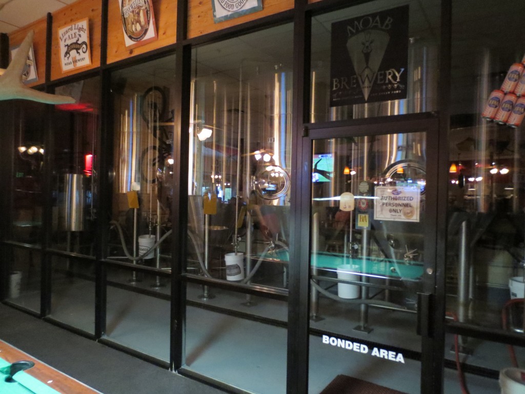 Moab Brewery is located on site with the bar and restaurant.