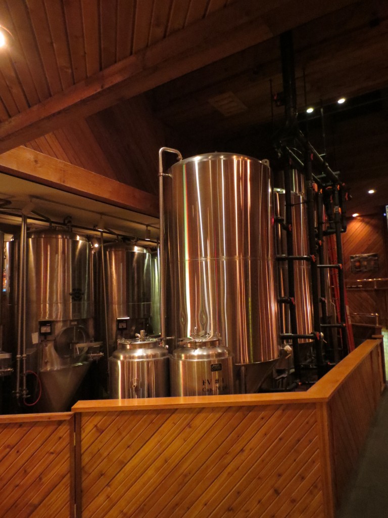 Brewing is conducted in the open to encourage patrons to interact with the brewers.