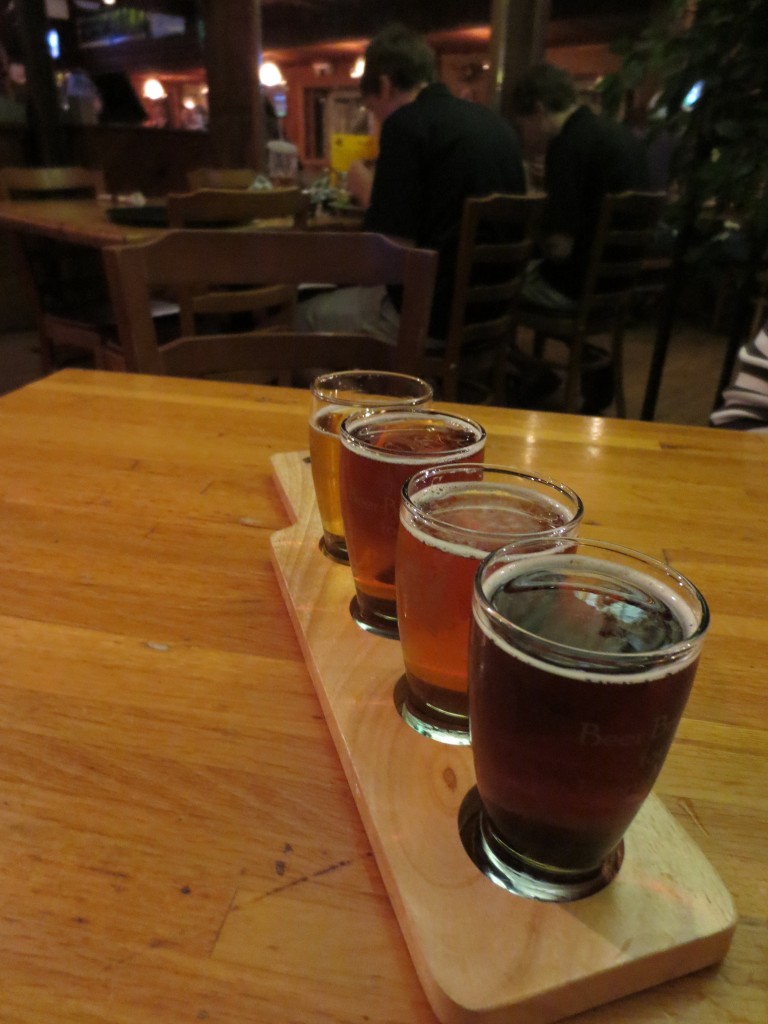 A samples flight includes 4 beers.