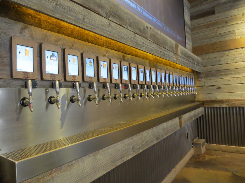 Each beer tap seems to yell "Pick Me!".