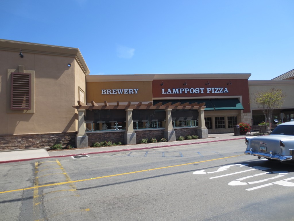 Backstreet Brewery -Irvine is located in a strip mall on the corner of Walnut and Culver.  