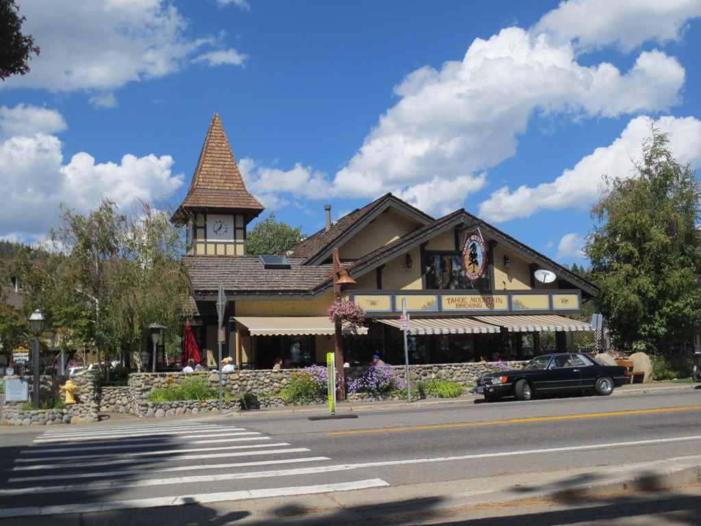 The Tahoe Mountain Brewing Company Brewpub has both indoor and outdoor seating.