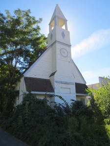 This old church is next to Bale Breakers Brewing Company. 