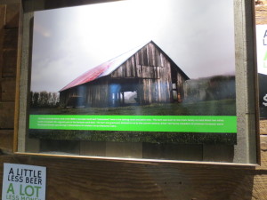 This old barn provided much of the wood for the tasting room.