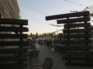 Expansive outdoor seating is available for good weather days.