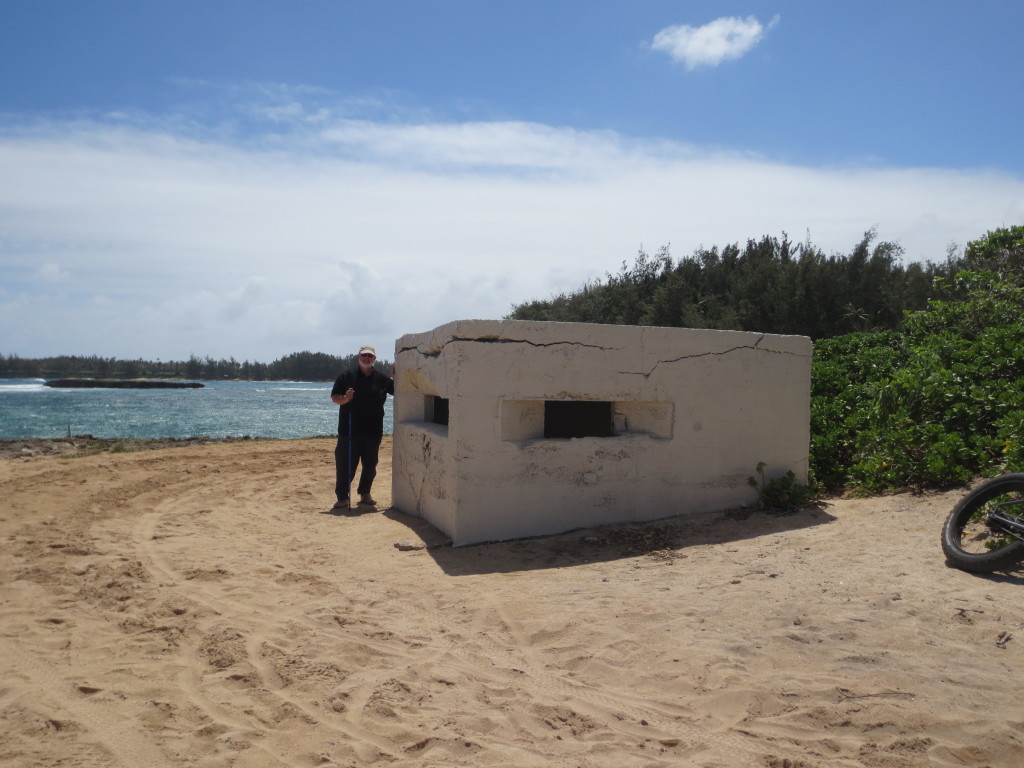 This World War II pillbox located on the North Shore of Oahu is similar to the pillboxes found in the Lanikai region of Oahu.