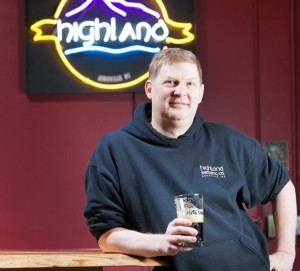 John Lyda became interested in brewing when he purchased a home-brew kit at a church rummage sale. Photograph courtesy of Highland Brewing Company.