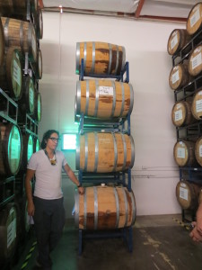 A priceless rack of barrels awaits a future birthday party.
