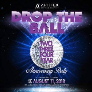 Artifex Brewing to Celebrate 4 Year Anniversary - August 11