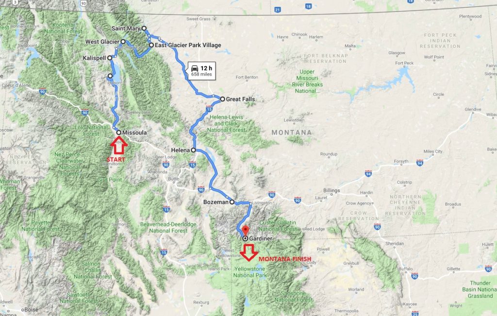 Our Montana "Beercation" Route