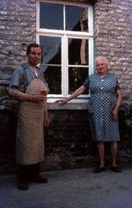 René De Vits on left side–photograph courtesy of Brouwerij Boon